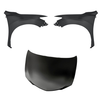 Replacement - 3-Piece (Hood Panel, Front Driver and Passenger Side Fender) (Standard Line)