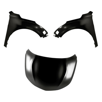 Replacement - 3-Piece (Hood Panel, Front Driver and Passenger Side Fender) (Standard Line)
