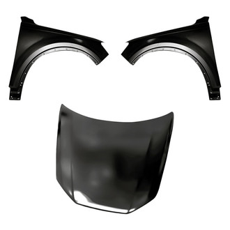 Replacement - 3-Piece (Hood Panel, Front Driver and Passenger Side Fender) (CAPA Certified)