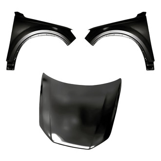 Replacement - 3-Piece (Hood Panel, Front Driver and Passenger Side Fender) (Standard Line)