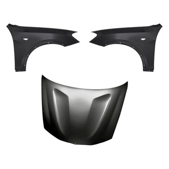 Replacement - 3-Piece (Hood Panel, Front Driver and Passenger Side Fender) (Standard Line)