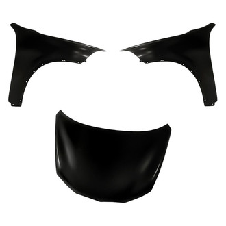 Replacement - 3-Piece (Hood Panel, Front Driver and Passenger Side Fender) (Standard Line)