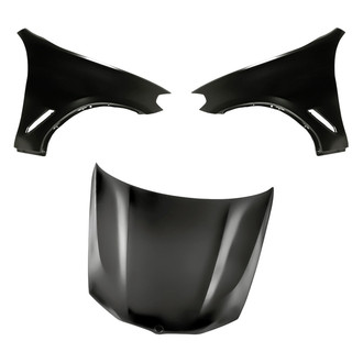 Replacement - 3-Piece (Hood Panel, Front Driver and Passenger Side Fender) (CAPA Certified)