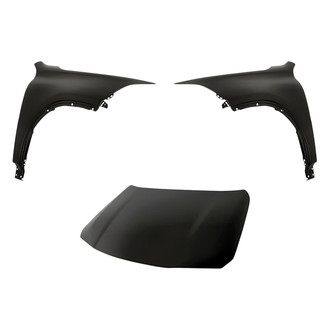 Replacement - 3-Piece (Hood Panel, Front Driver and Passenger Side Fender) (CAPA Certified)