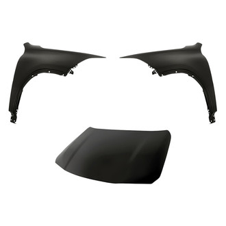 Replacement - 3-Piece (Hood Panel, Front Driver and Passenger Side Fender) (Standard Line)