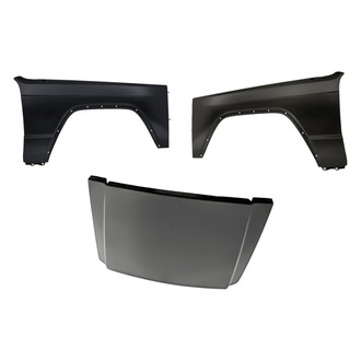Replacement - 3-Piece (Hood Panel, Front Driver and Passenger Side Fender) (CAPA Certified)