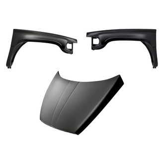 Replacement - 3-Piece (Hood Panel, Front Driver and Passenger Side Fender)