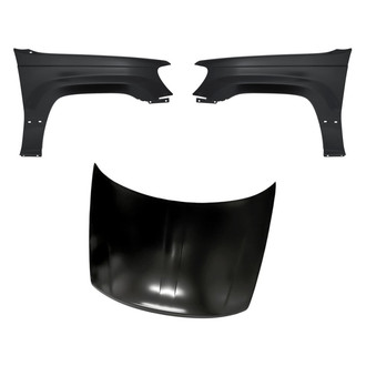 Replacement - 3-Piece (Hood Panel, Front Driver and Passenger Side Fender) (Standard Line)