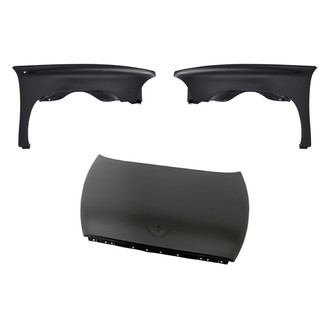 Replacement - 3-Piece (Hood Panel, Front Driver and Passenger Side Fender) (Standard Line)