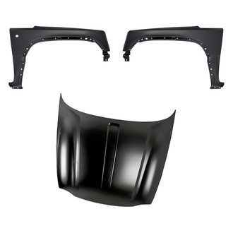 Replacement - 3-Piece (Hood Panel, Front Driver and Passenger Side Fender)