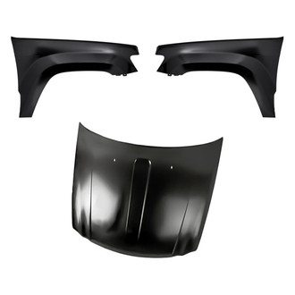 Replacement - 3-Piece (Hood Panel, Front Driver and Passenger Side Fender) (Standard Line)