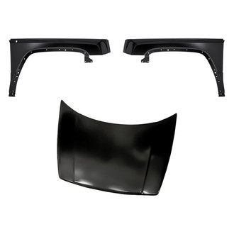 Replacement - 3-Piece (Hood Panel, Front Driver and Passenger Side Fender) (CAPA Certified)