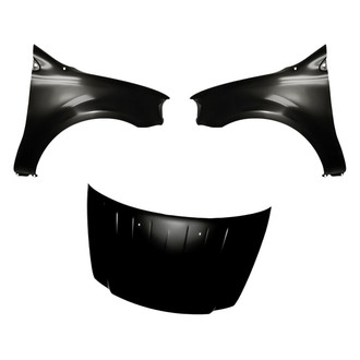 Replacement - 3-Piece (Hood Panel, Front Driver and Passenger Side Fender) (CAPA Certified)