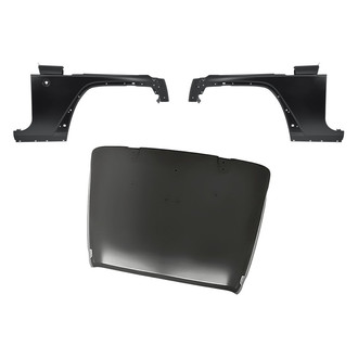 Replacement - 3-Piece (Hood Panel, Front Driver and Passenger Side Fender)
