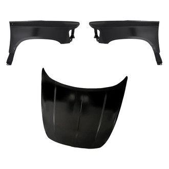 Replacement - 3-Piece (Hood Panel, Front Driver and Passenger Side Fender)