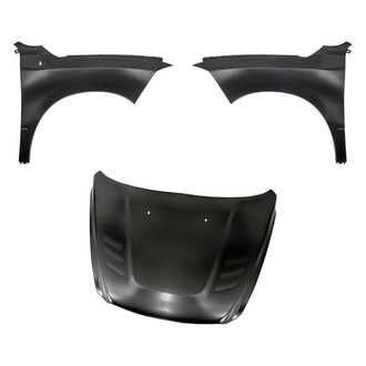 Replacement - 3-Piece (Hood Panel, Front Driver and Passenger Side Fender)