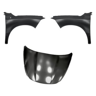 Replacement - 3-Piece (Hood Panel, Front Driver and Passenger Side Fender)