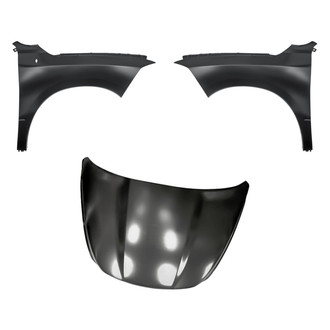 Replacement - 3-Piece (Hood Panel, Front Driver and Passenger Side Fender) (Standard Line)