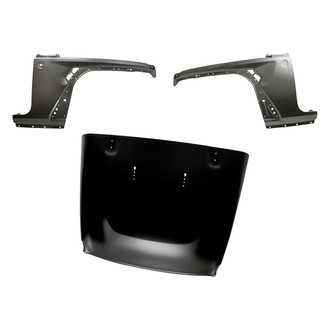 Replacement - 3-Piece (Hood Panel, Front Driver and Passenger Side Fender)