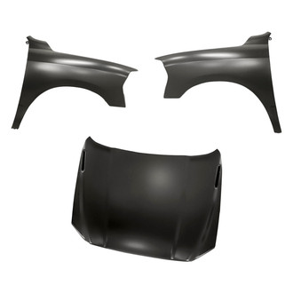 Replacement - 3-Piece (Hood Panel, Front Driver and Passenger Side Fender)