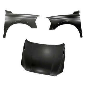 Replacement - 3-Piece (Hood Panel, Front Driver and Passenger Side Fender) (CAPA Certified)
