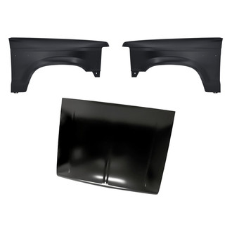 Replacement - 3-Piece (Hood Panel, Front Driver and Passenger Side Fender)