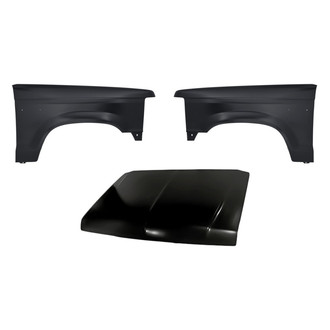 Replacement - 3-Piece (Hood Panel, Front Driver and Passenger Side Fender) (Standard Line)