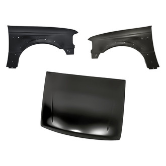 Replacement - 3-Piece (Hood Panel, Front Driver and Passenger Side Fender) (Standard Line)