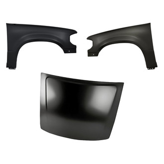 Replacement - 3-Piece (Hood Panel, Front Driver and Passenger Side Fender) (Standard Line)