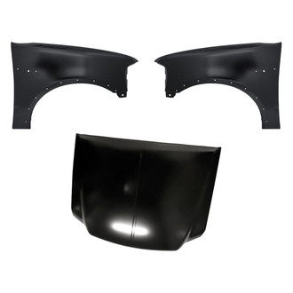 Replacement - 3-Piece (Hood Panel, Front Driver and Passenger Side Fender) (Standard Line)