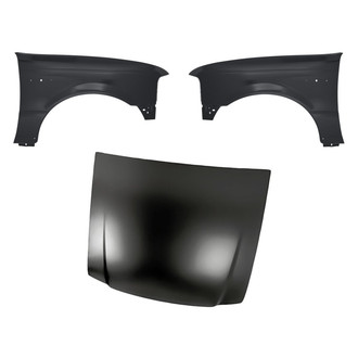 Replacement - 3-Piece (Hood Panel, Front Driver and Passenger Side Fender) (Standard Line)