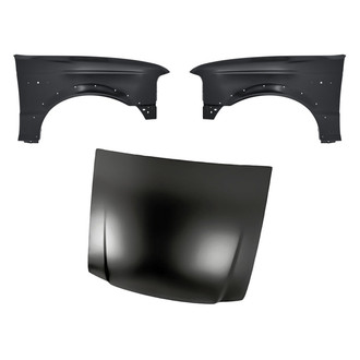 Replacement - 3-Piece (Hood Panel, Front Driver and Passenger Side Fender) (CAPA Certified)