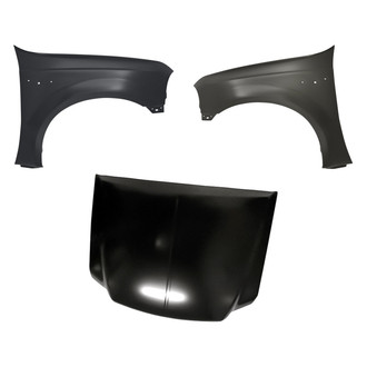 Replacement - 3-Piece (Hood Panel, Front Driver and Passenger Side Fender)
