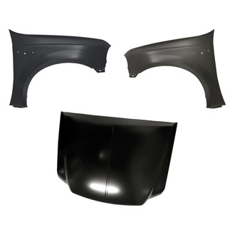 Replacement - 3-Piece (Hood Panel, Front Driver and Passenger Side Fender) (Standard Line)