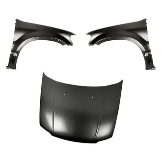 Replacement - 3-Piece (Hood Panel, Front Driver and Passenger Side Fender)