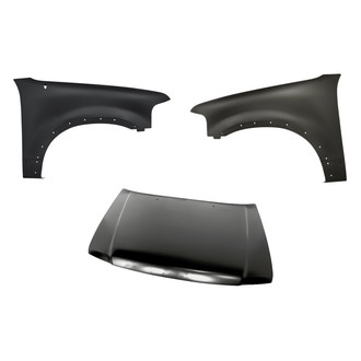 Replacement - 3-Piece (Hood Panel, Front Driver and Passenger Side Fender)