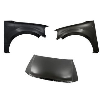 Replacement - 3-Piece (Hood Panel, Front Driver and Passenger Side Fender) (Standard Line)