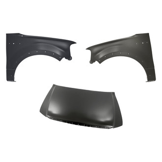 Replacement - 3-Piece (Hood Panel, Front Driver and Passenger Side Fender) (Standard Line)