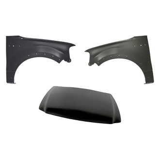Replacement - 3-Piece (Hood Panel, Front Driver and Passenger Side Fender) (Standard Line)