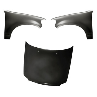Replacement - 3-Piece (Hood Panel, Front Driver and Passenger Side Fender)