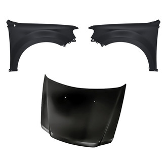 Replacement BNDL-203523 - 3-Piece (Hood Panel, Front Driver and Passenger Side Fender) (CAPA Certified)