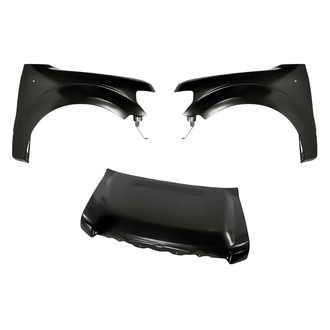 Replacement - 3-Piece (Hood Panel, Front Driver and Passenger Side Fender) (CAPA Certified)