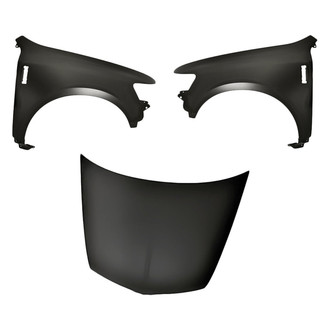 Replacement - 3-Piece (Hood Panel, Front Driver and Passenger Side Fender) (CAPA Certified)