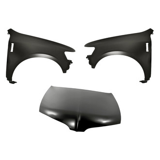 Replacement - 3-Piece (Hood Panel, Front Driver and Passenger Side Fender) (Standard Line)