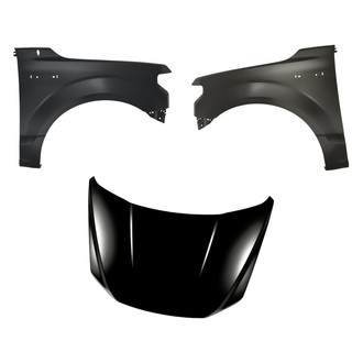 Replacement - 3-Piece (Hood Panel, Front Driver and Passenger Side Fender) (Standard Line)