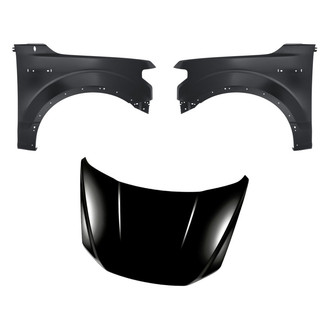 Replacement - 3-Piece (Hood Panel, Front Driver and Passenger Side Fender) (Standard Line)