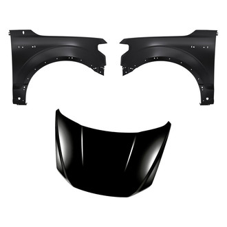 Replacement - 3-Piece (Hood Panel, Front Driver and Passenger Side Fender) (Standard Line)