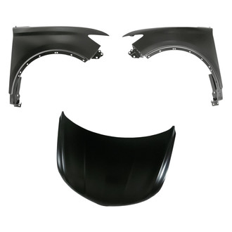 Replacement - 3-Piece (Hood Panel, Front Driver and Passenger Side Fender)