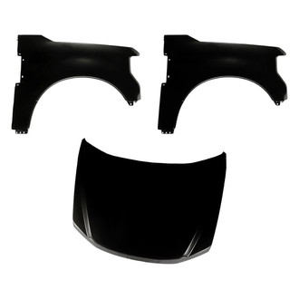 Replacement - 3-Piece (Hood Panel, Front Driver and Passenger Side Fender) (Standard Line)