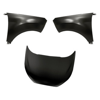 Replacement - 3-Piece (Hood Panel, Front Driver and Passenger Side Fender) (CAPA Certified)